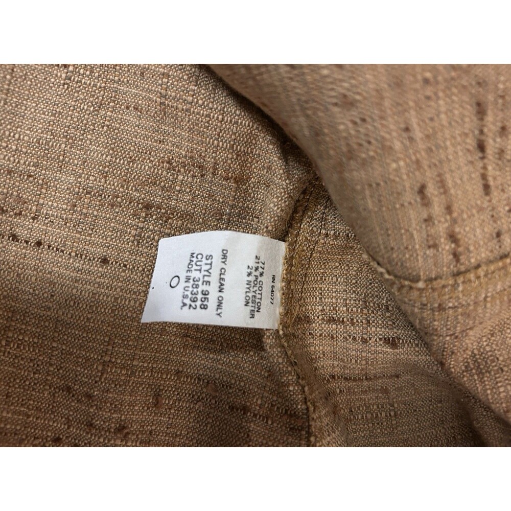 CAbi Beige Textured Tweed Button Front Utility Jacket - Women's Size 12 - Picture 3 of 6